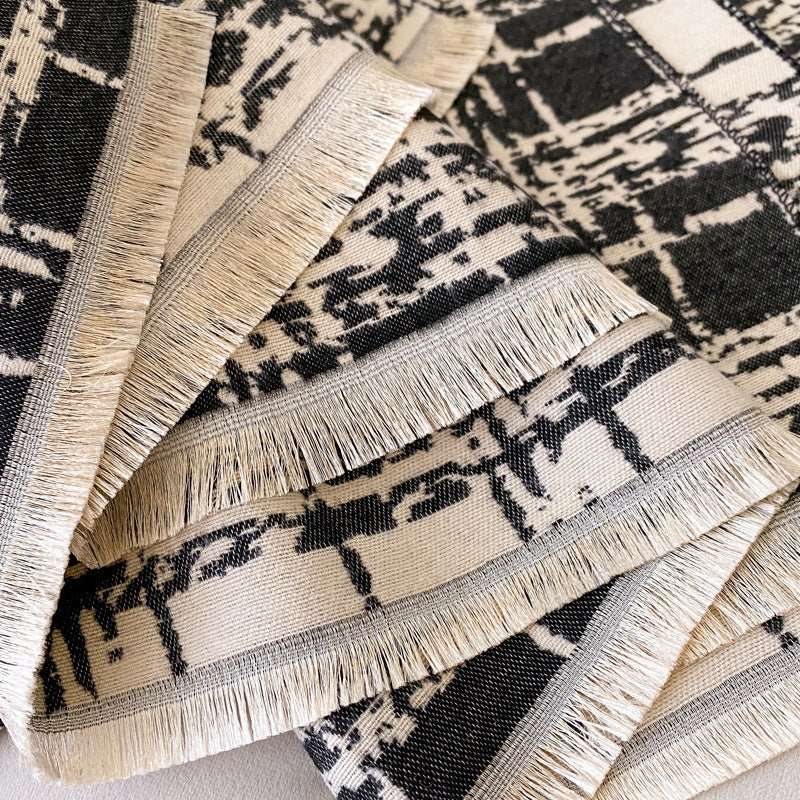 Cashmere - like Double - sided Scarf Camellia Tassel Air - conditioned Room Cloak - Sophinity