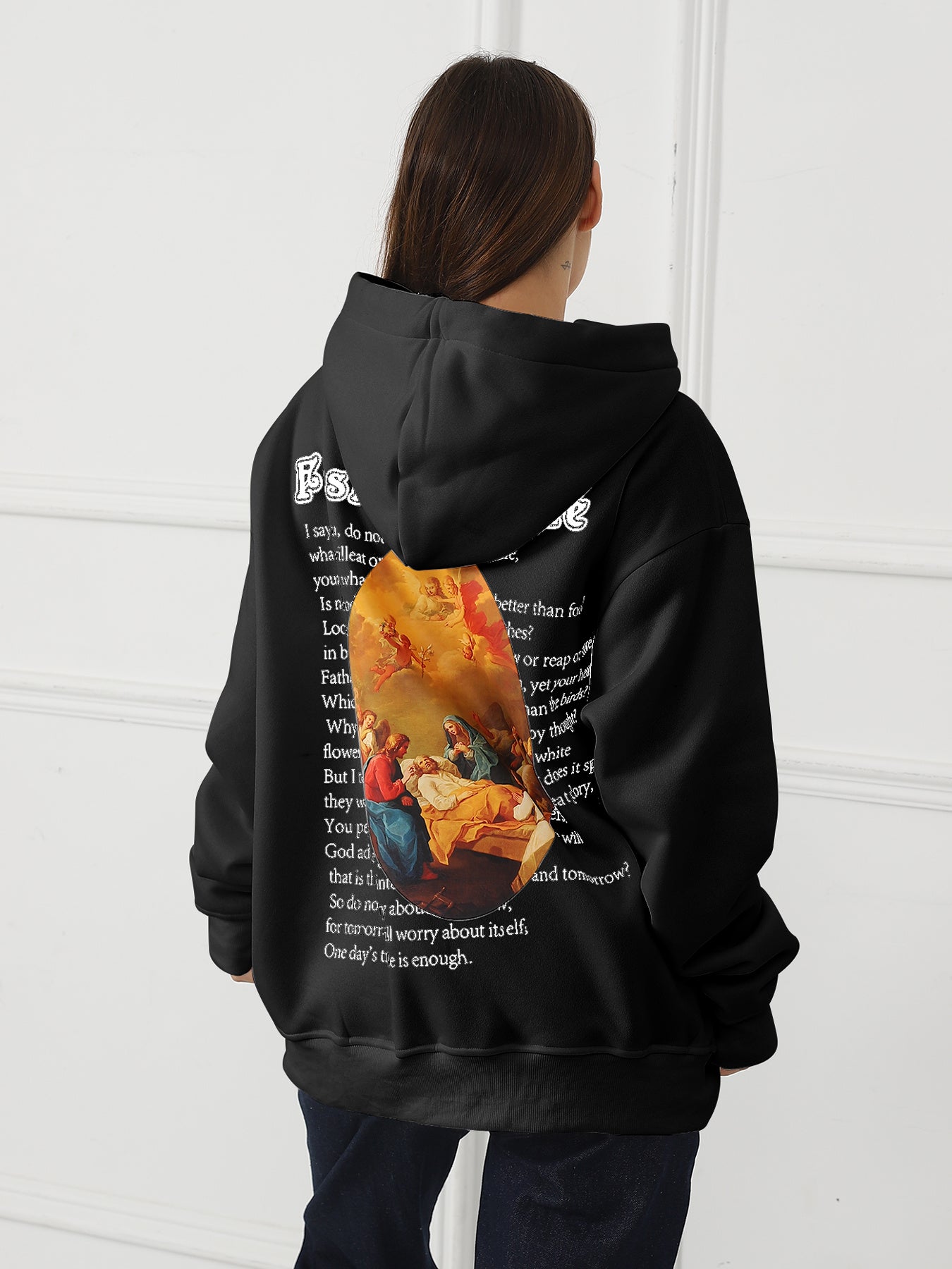 Women's Fashionable Casual Printed Long Sleeved Sweatshirt - Sophinity