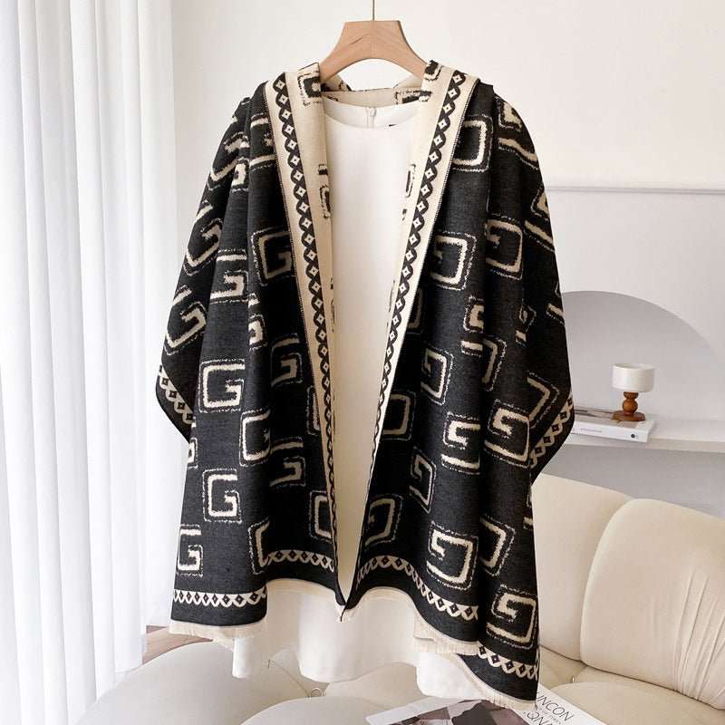 Warm Cashmere - like Thick Shawl Long Wild Scarf - Sophinity