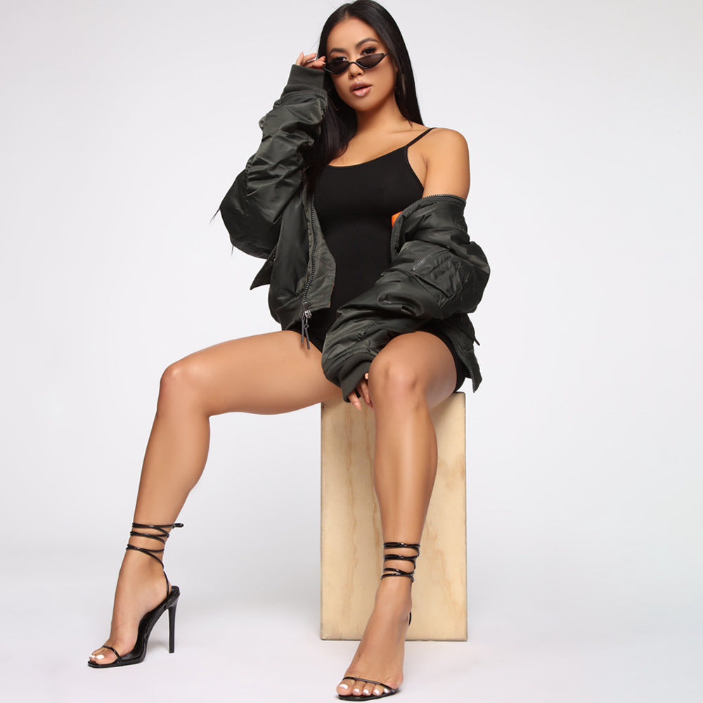 Women's Skinny Athleisure Suspender Jumpsuit - Sophinity
