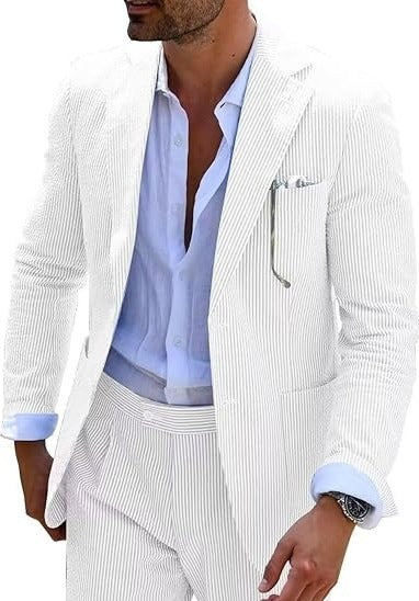 Men's Two-piece Suit Seersucker Summer - Sophinity