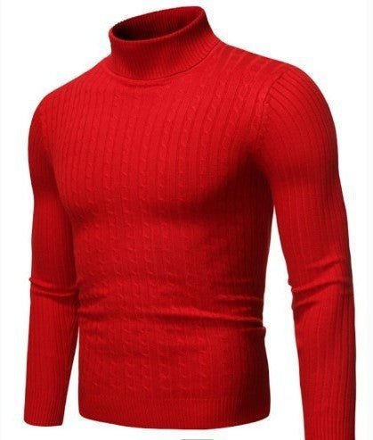 Men's Turtleneck Long Sleeve Sweater Casual Sweater Top - Sophinity