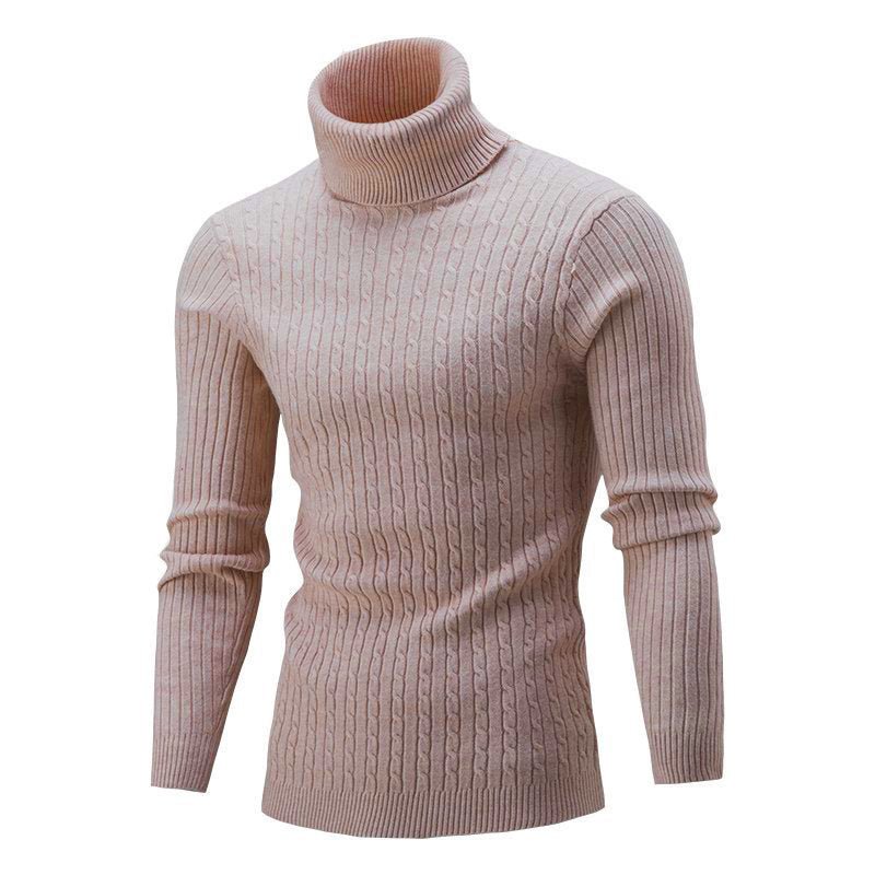 Men's Turtleneck Long Sleeve Sweater Casual Sweater Top - Sophinity