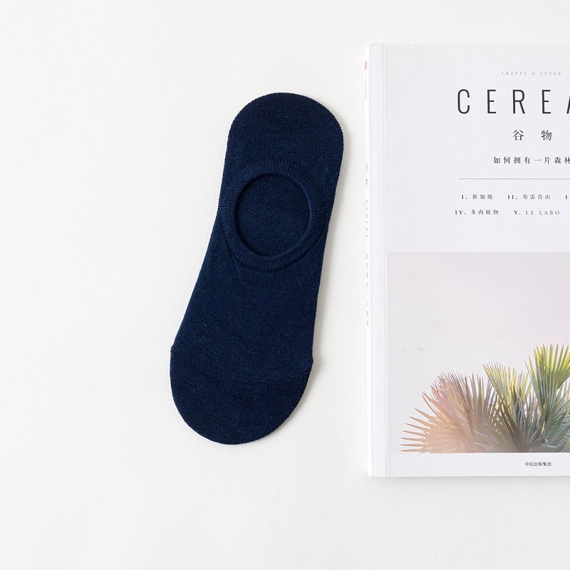 Silicone anti - slip breathable invisible cotton socks - Sophinity