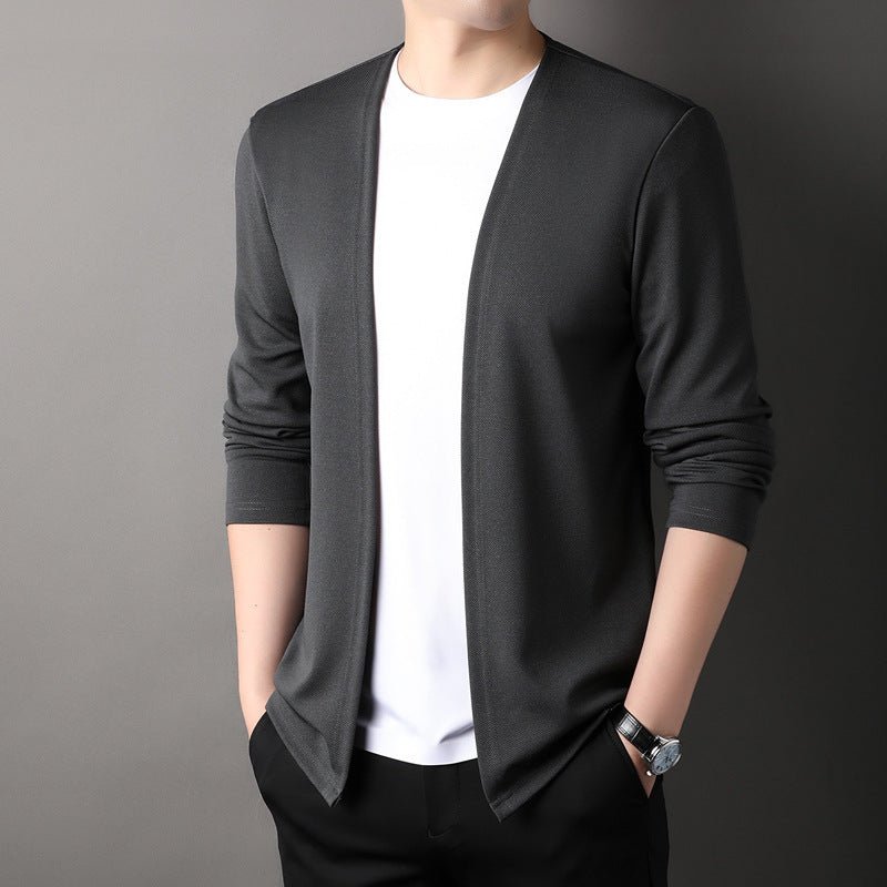 Spring Men's Cardigan Korean Style Middle - aged - Sophinity
