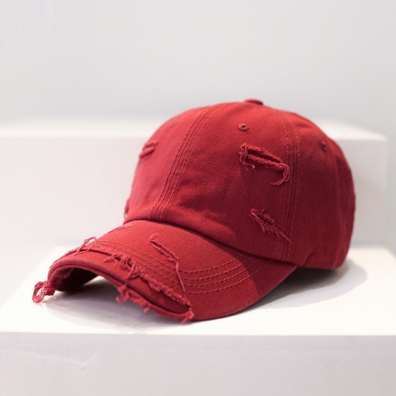 Men's Old Hip Hop Ripped Baseball Hat - Sophinity