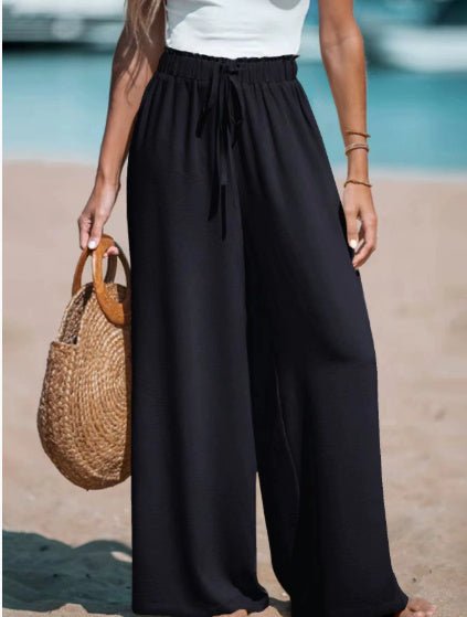 Women's Drawstring Loose Casual Wide - leg Trousers - Sophinity