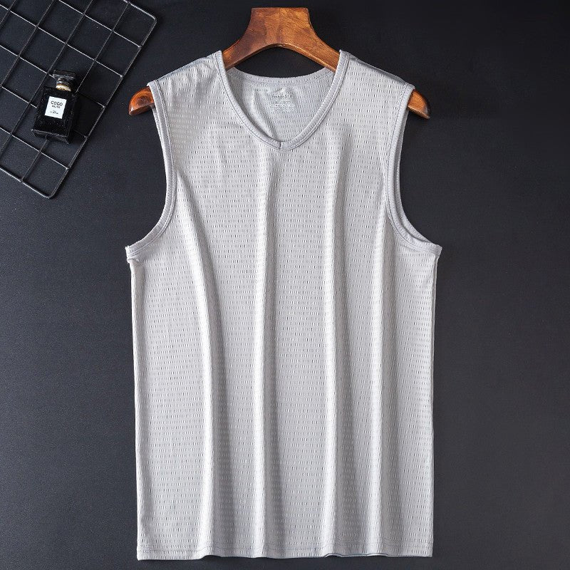 Loose Large Size Wide Shoulder Sports Quick - drying Breathable Sleeveless T-shirt - Sophinity