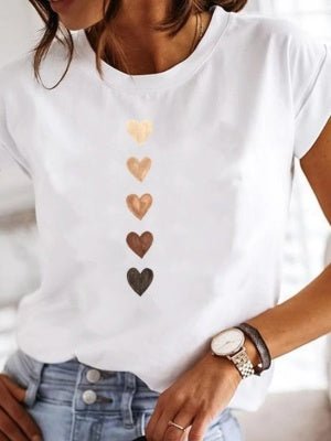 Women's Love Beauty Hip Hop Short Sleeve T Shirt - Sophinity