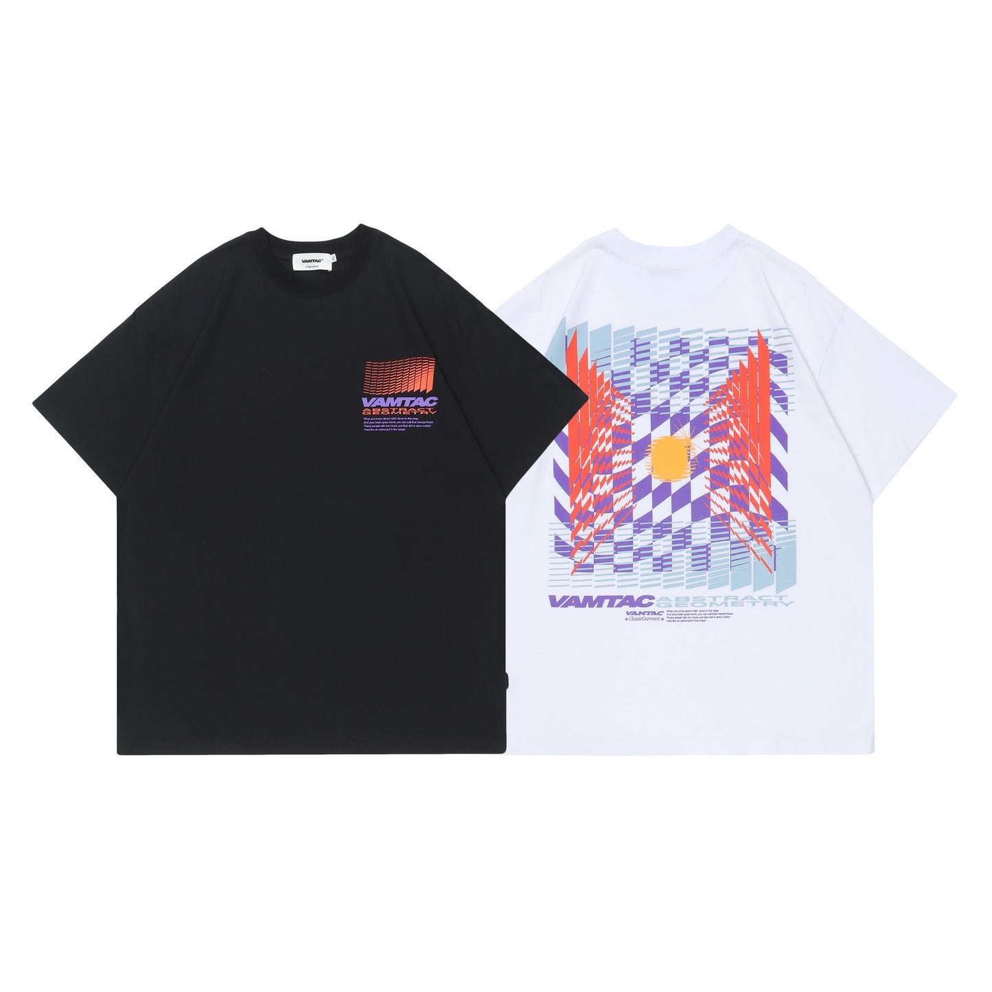 Street Style Irregular Pattern Loose Short Sleeve