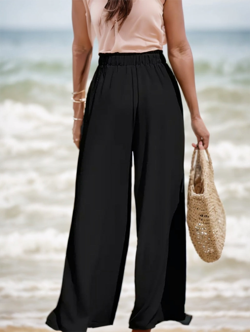 Comfortable And Breathable High-waisted Loose Wide-leg Pants For Women's Casual Fashion - Sophinity