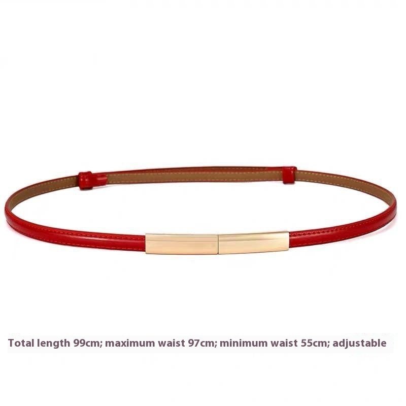 Women's Belt Fashion A Pair Of Buckles Fine Ladies - Sophinity