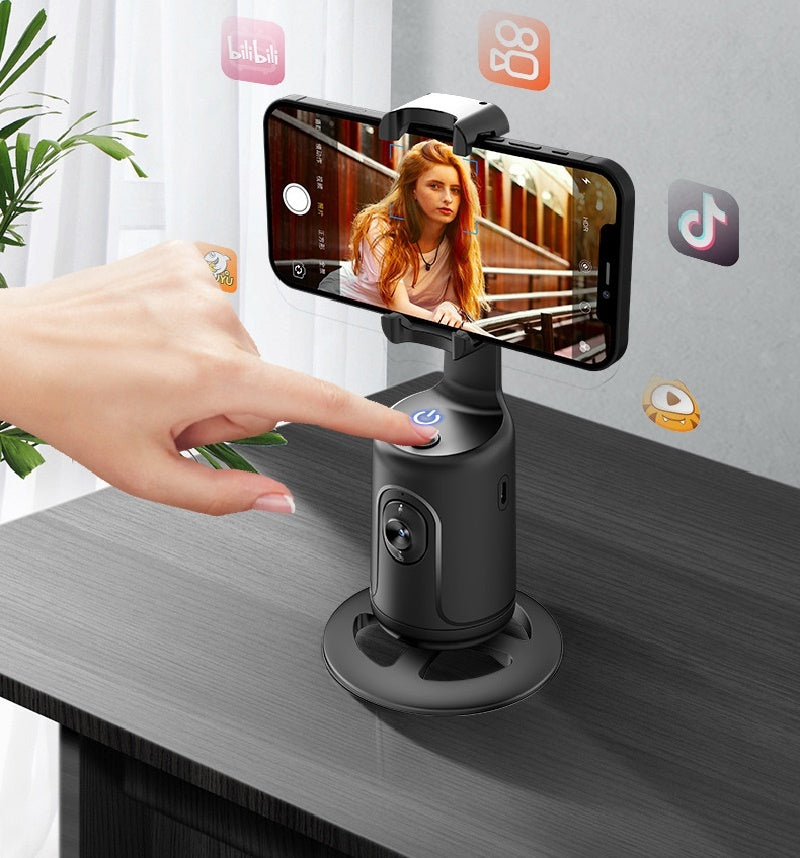 360 Auto Face Tracking Gimbal AI Smart Phone Holder for Video Vlogging Live Streaming | Auto Stabilizer Tripod for iPhone & Android