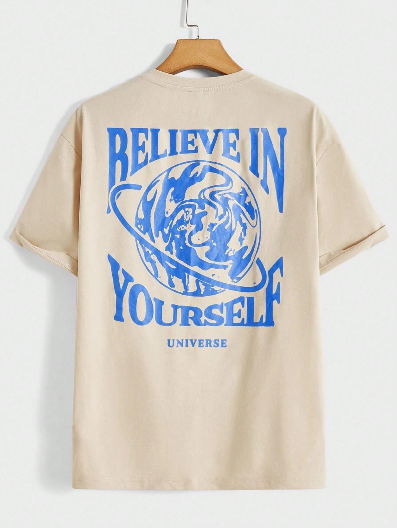 Believe In Yourself Universe Funny Men T-shirt - Sophinity