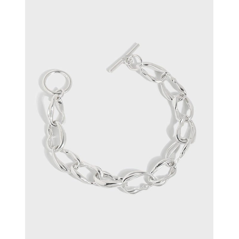 Minimalist All - match Cold OT Buckle Chain Bracelet For Women - Sophinity