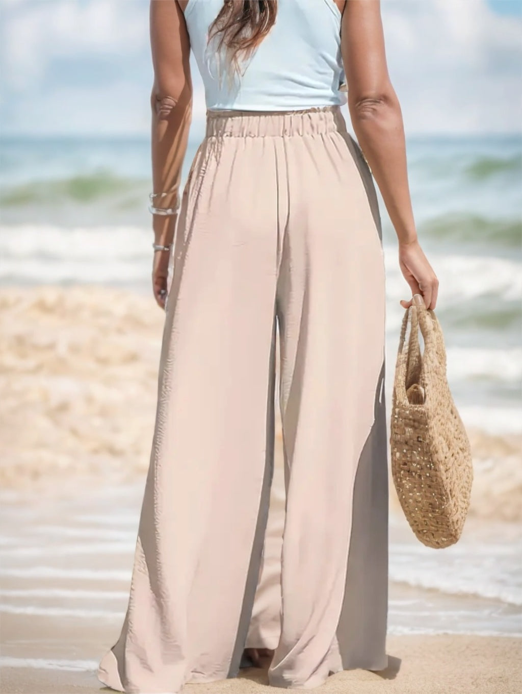 Comfortable And Breathable High-waisted Loose Wide-leg Pants For Women's Casual Fashion - Sophinity
