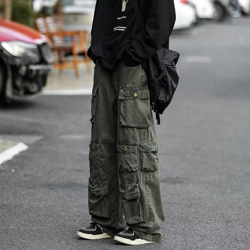New High Street Vintage Mechanical Style Workwear Casual Trousers