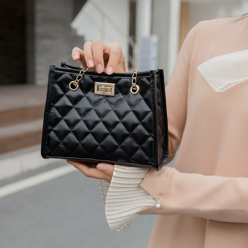 Mini Chain Shoulder Bags Rhombus Sewing Small Square Bags For Women - Sophinity