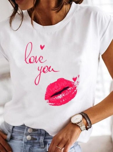 Women's Love Beauty Hip Hop Short Sleeve T Shirt - Sophinity