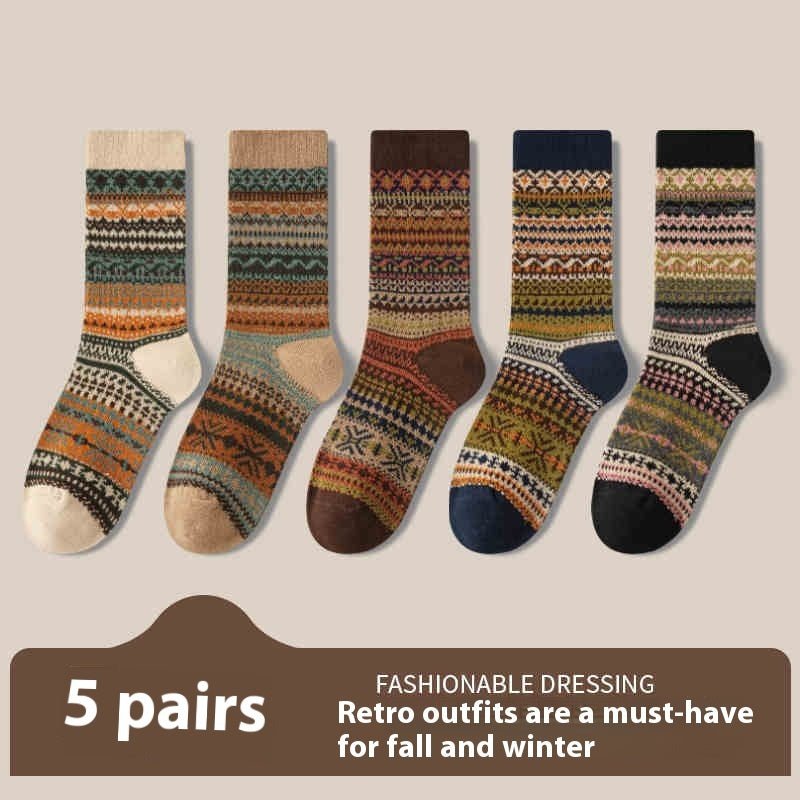 Retro Ethnic Style Socks For Women Deodorant - Sophinity