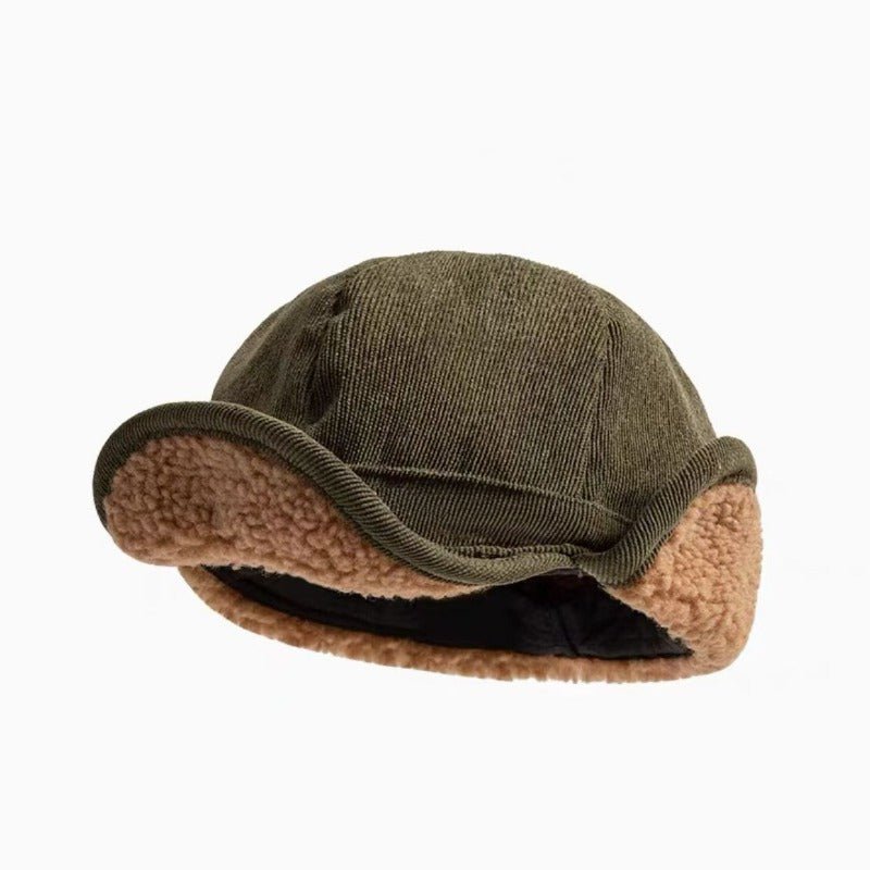 Lamb Wool Thick Warm Duck Cap Ear Cap Men And Women Autumn And Winter Thick Cycling Lei Feng Hat Protection - Sophinity