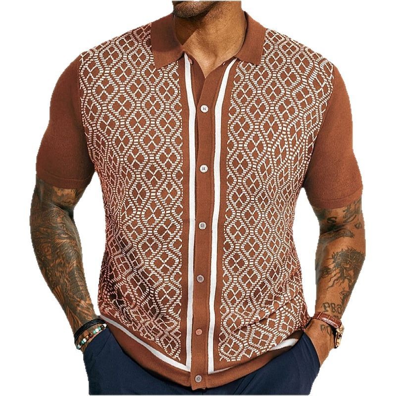 European And American Style Men's Casual Jacquard Sweater - Sophinity