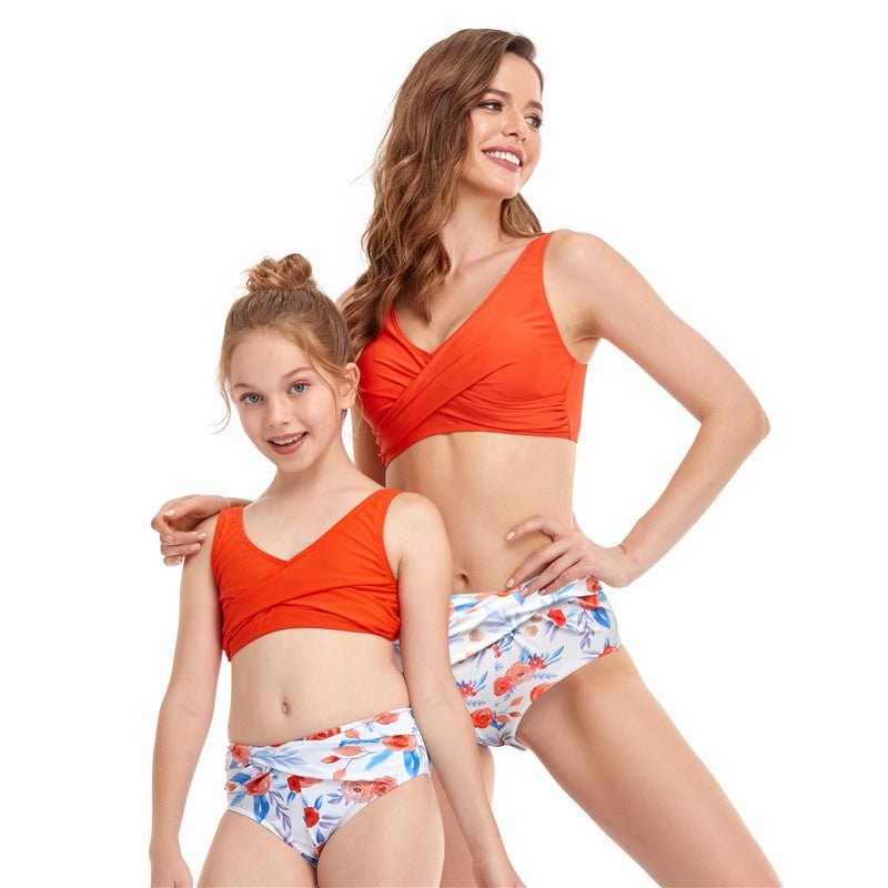 Parent - child Swimsuit European And American Split Swimwear High Quality Bikini - Sophinity