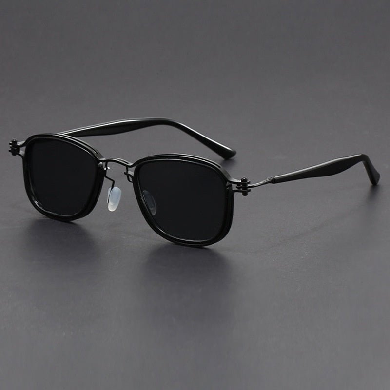 Retro Square Frame Metal Sunglasses - Sophinity