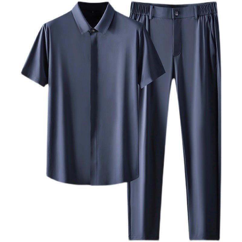 Fashion Business Men's Short - sleeve Shirt Suit - Sophinity