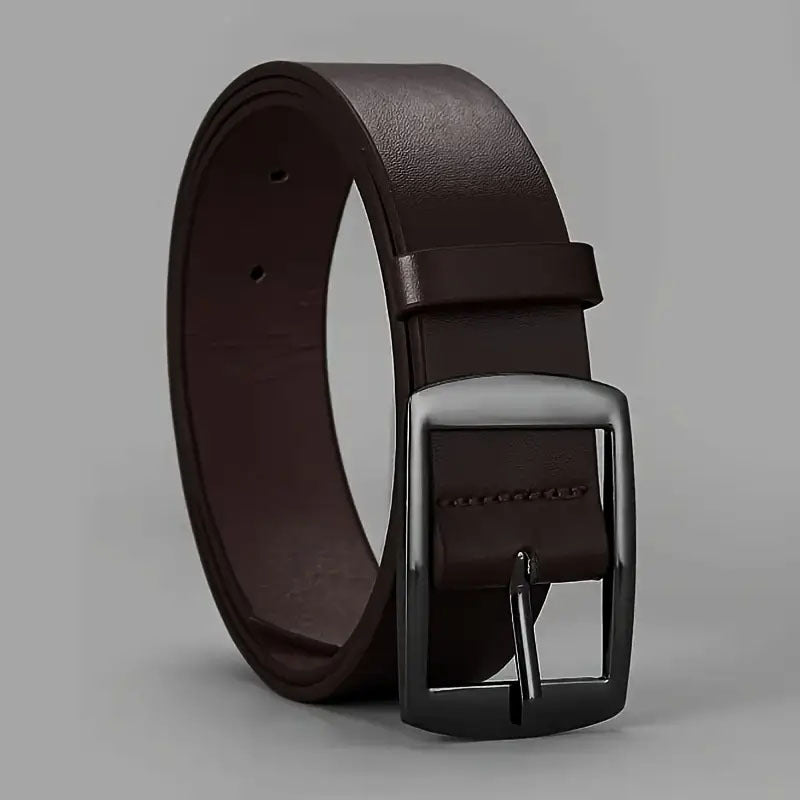 Men's Pin Buckle PU Microfiber Eyelet Belt Fashion Casual Belt - Sophinity