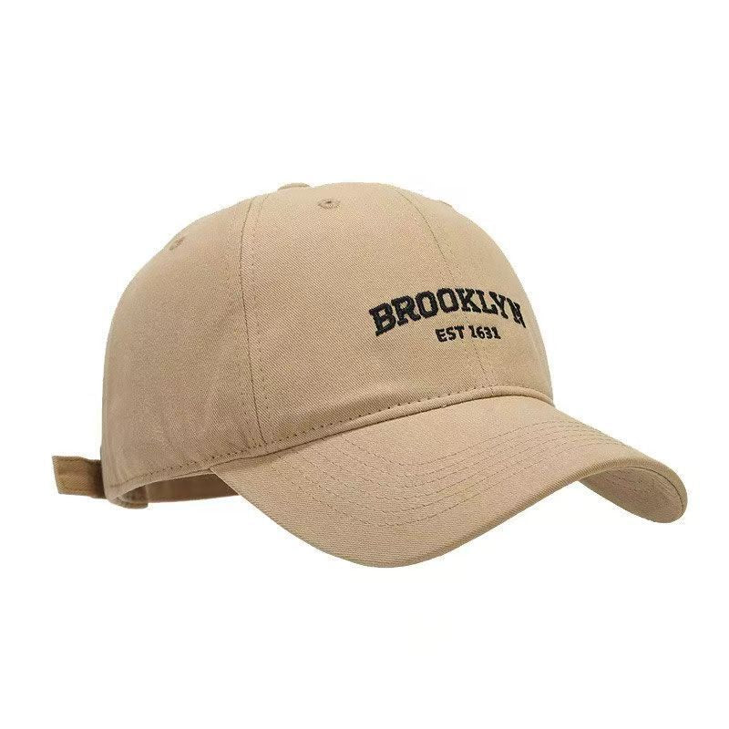 Women's Plus - sized Deepening Hard Top Simple Printed Peaked Cap - Sophinity