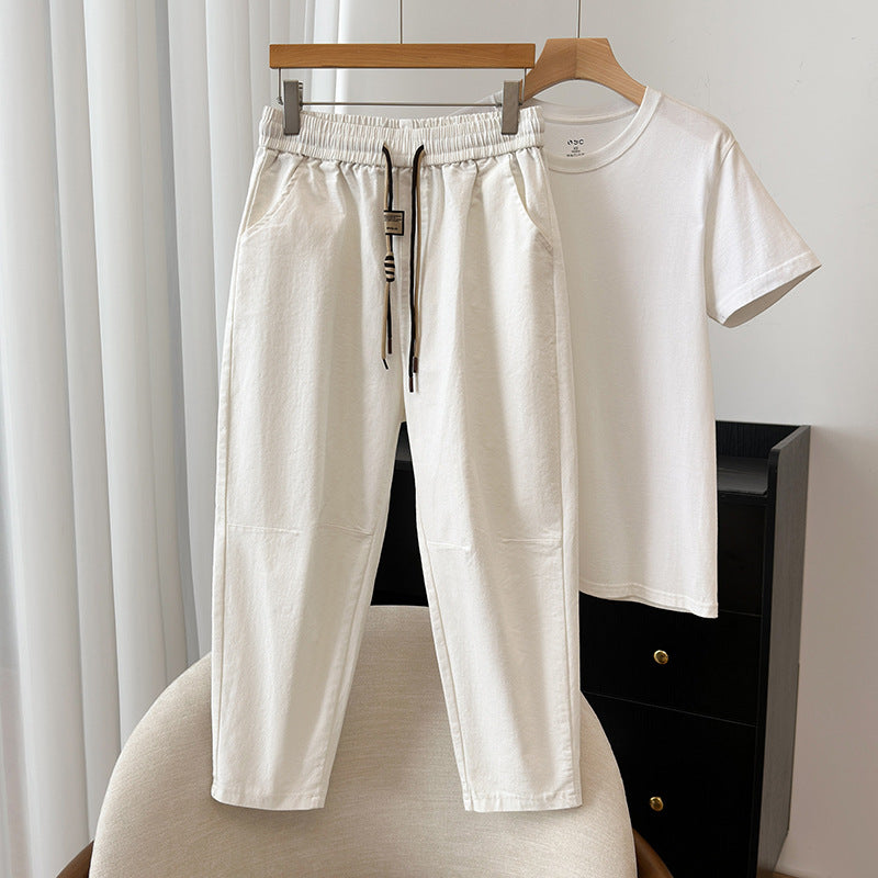 Plus Size Elastic Waist Simple Women - Sophinity