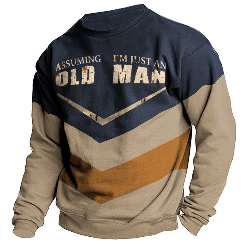 Men's Street Sports Fashion Round Neck Sweater - Sophinity
