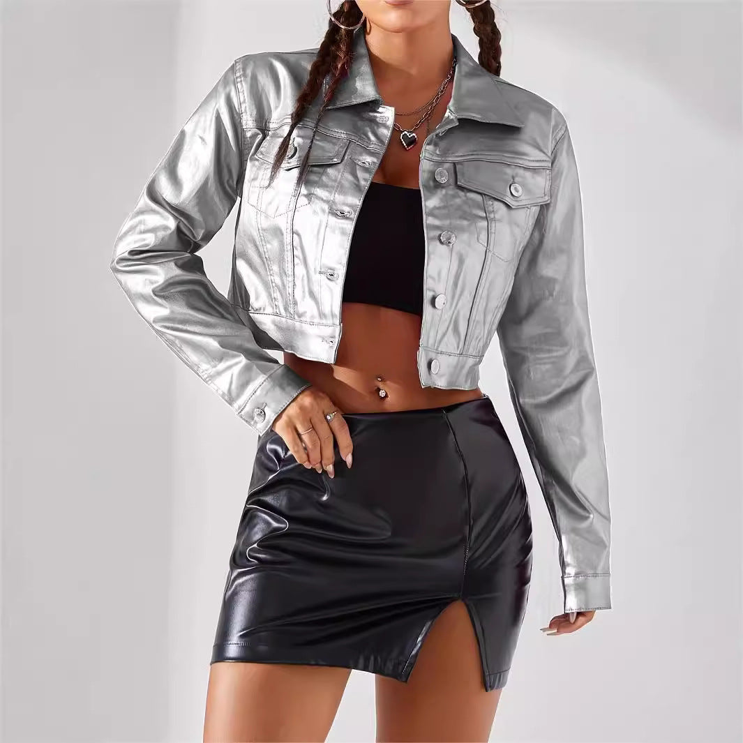 Women Fashion Street Style Coated Jacket - Sophinity