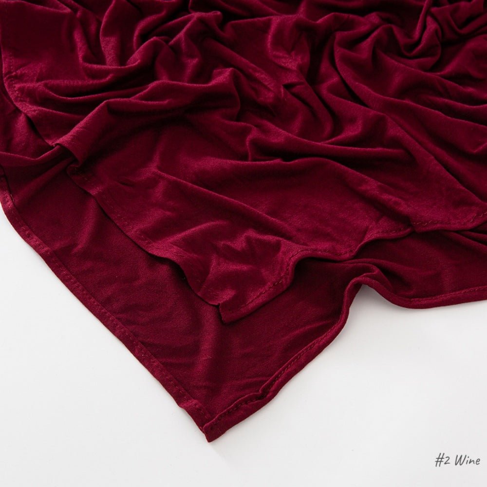 Malaysia Pure Color Modal Curling Mercerized Cotton Scarf - Sophinity