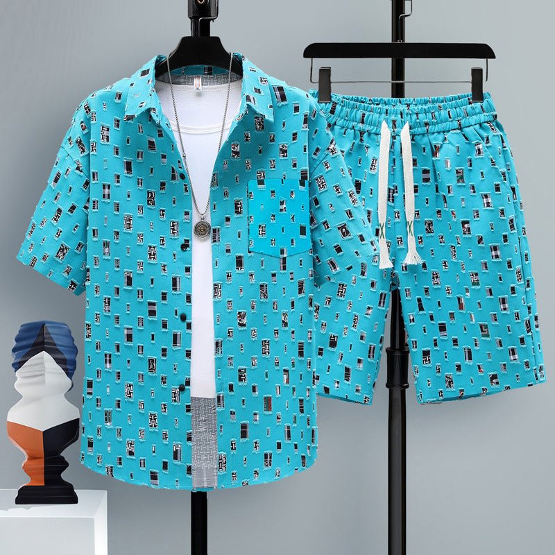 Men's Casual Sports Cool Shorts Two - piece Set - Sophinity