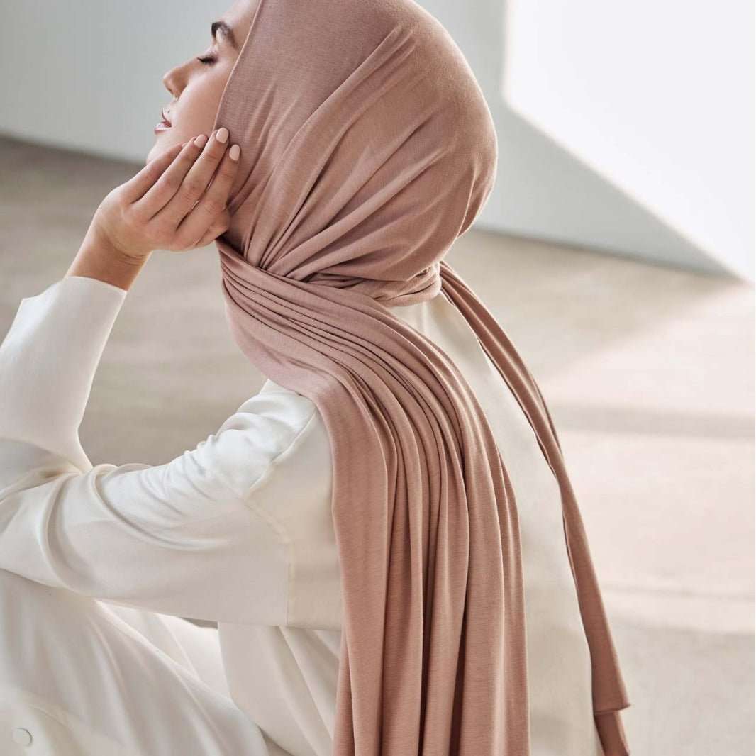 Malaysia Pure Color Modal Curling Mercerized Cotton Scarf - Sophinity