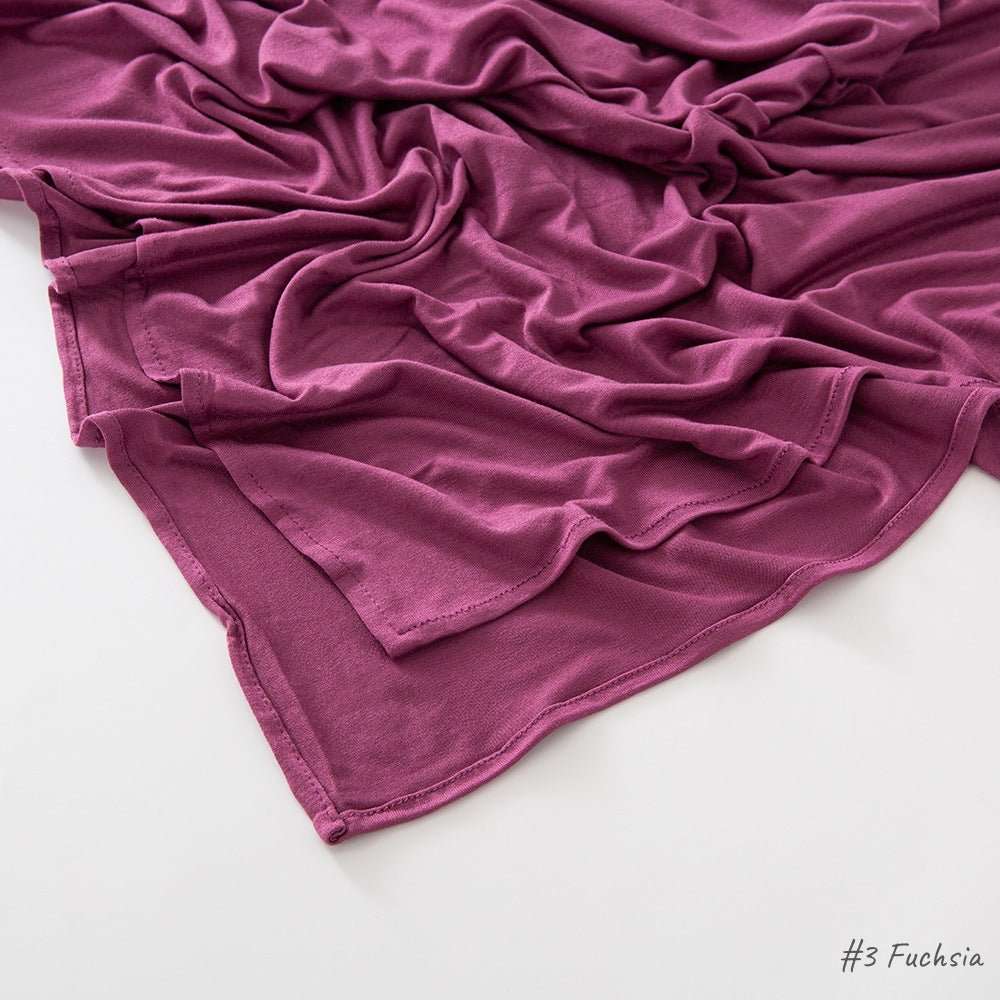 Malaysia Pure Color Modal Curling Mercerized Cotton Scarf - Sophinity