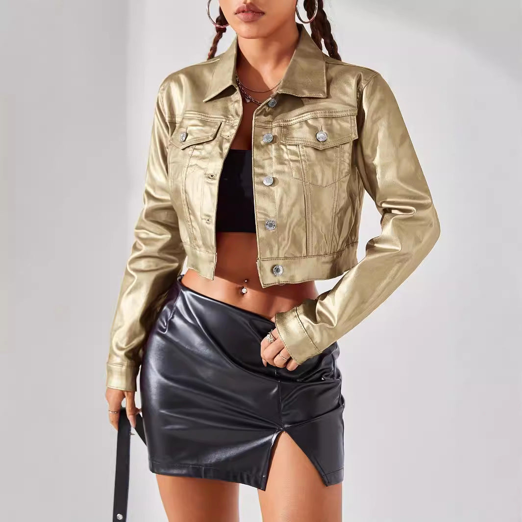 Women Fashion Street Style Coated Jacket - Sophinity