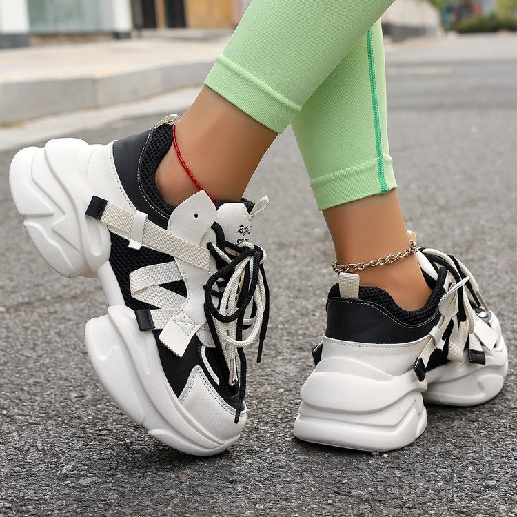 Lace-up White Shoes Casual Sneaker - Sophinity