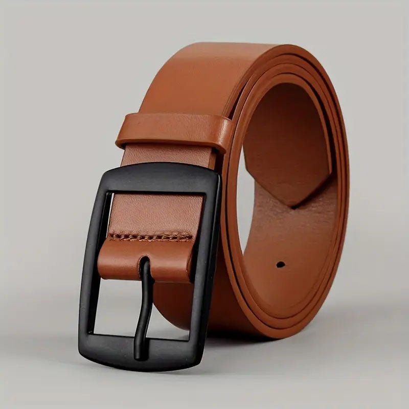 Men's Pin Buckle PU Microfiber Eyelet Belt Fashion Casual Belt - Sophinity