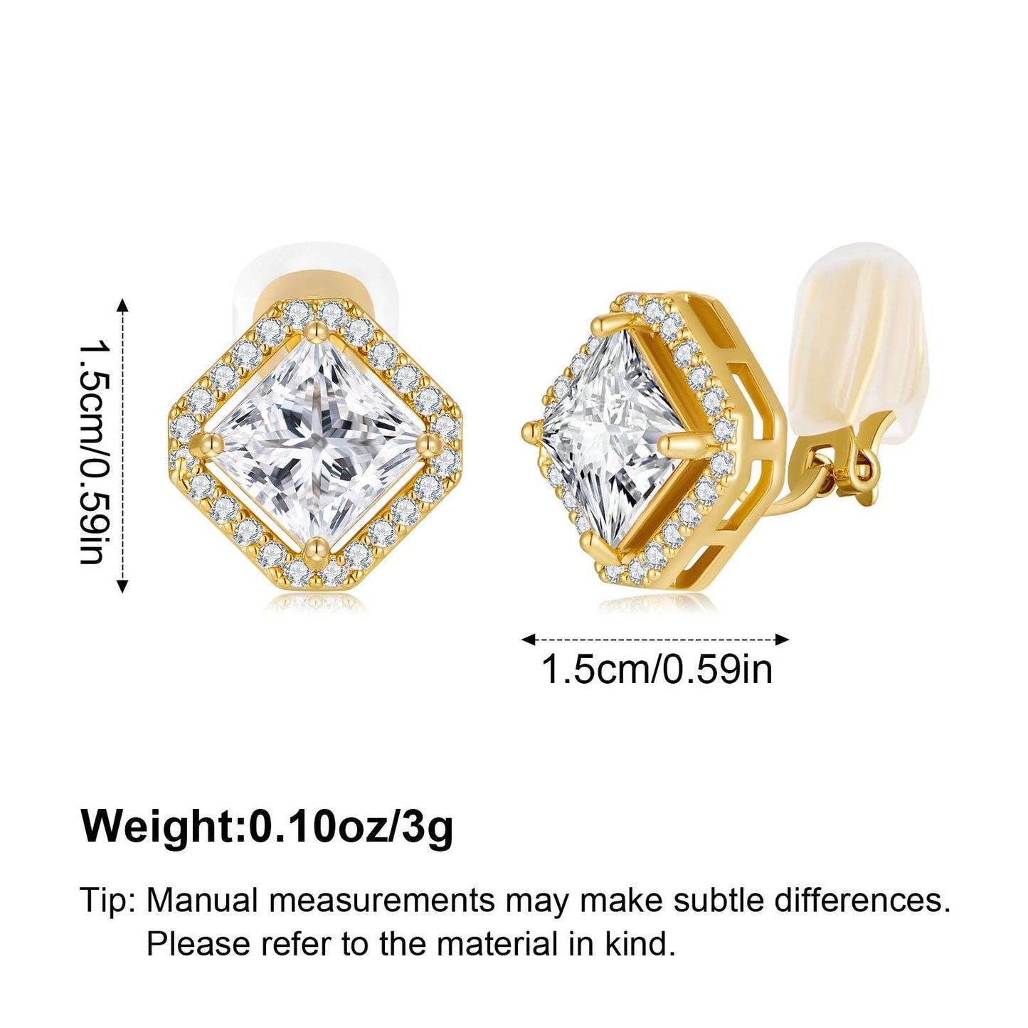 Loving Heart Zircon Stud Earrings Fashion Simple Copper Earrings Women - Sophinity