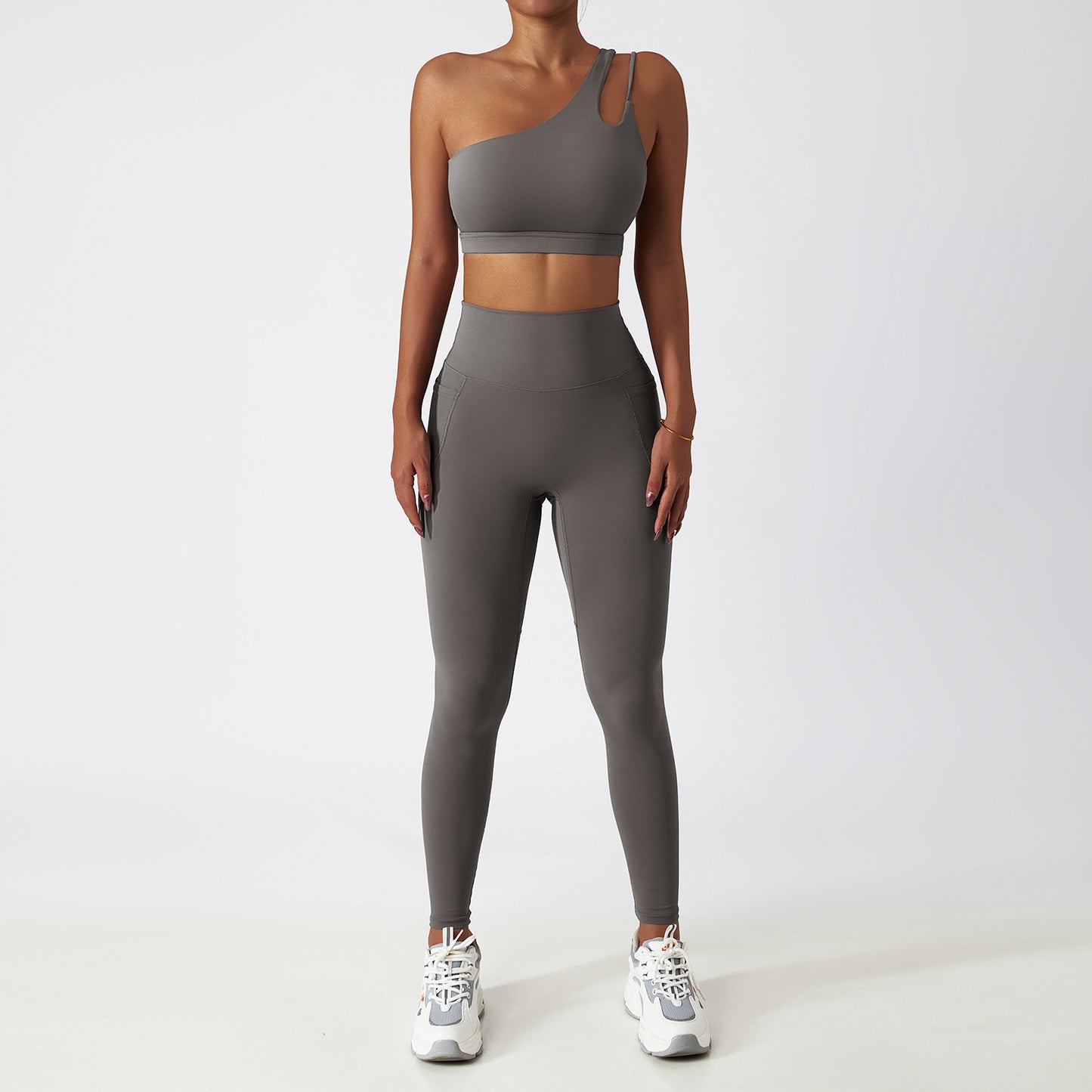 Breathable Quick-drying Skinny Yoga Clothes Pocket Running Sports Suit - Sophinity