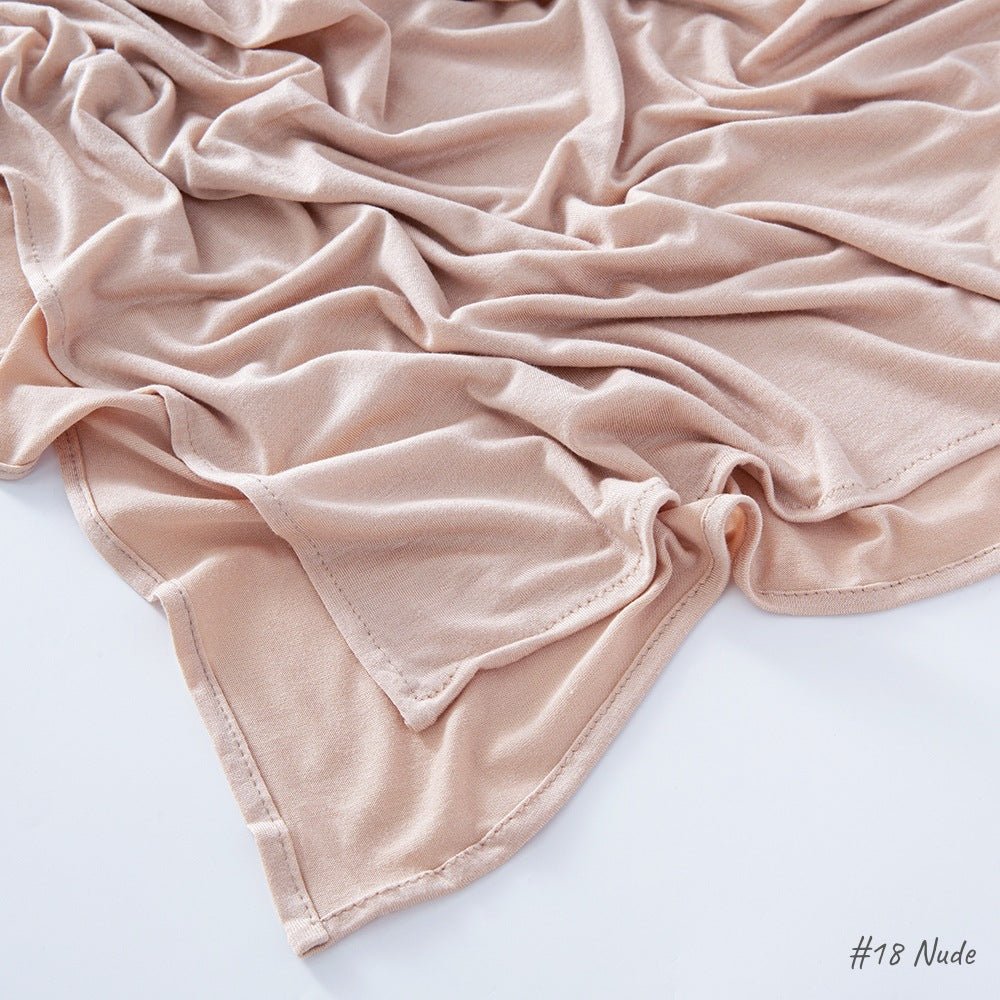 Malaysia Pure Color Modal Curling Mercerized Cotton Scarf - Sophinity