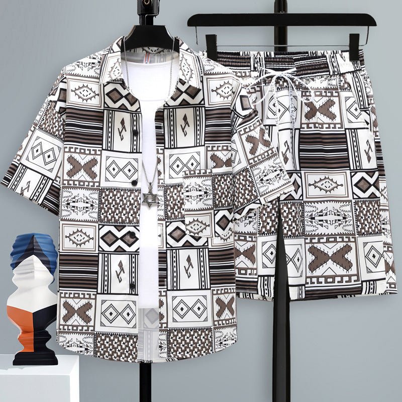 Men's Casual Sports Cool Shorts Two - piece Set - Sophinity