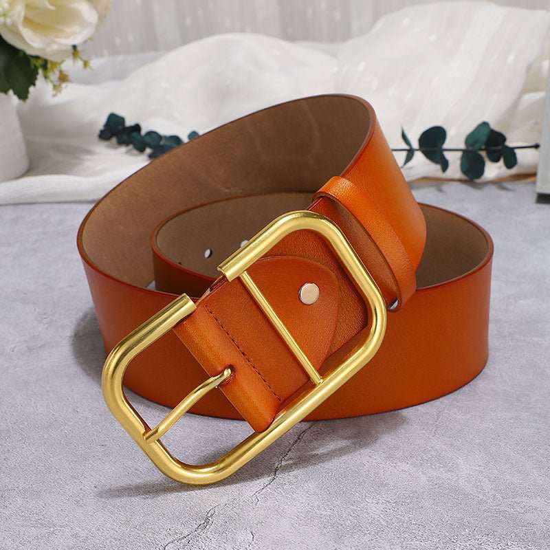 Women's Cowhide Wide Belt Waist Seal - Sophinity