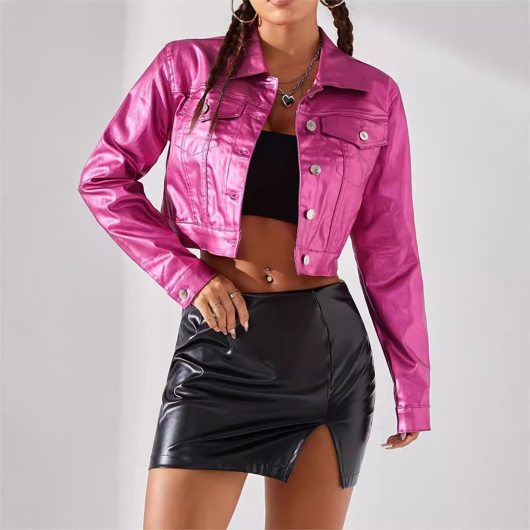 Women Fashion Street Style Coated Jacket - Sophinity