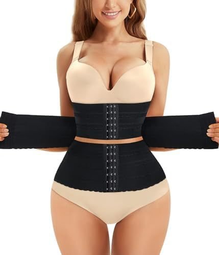 Women's Solid Color Simple Sports Belt Breasted Belly Contracting Waist Shaping Belt - Sophinity