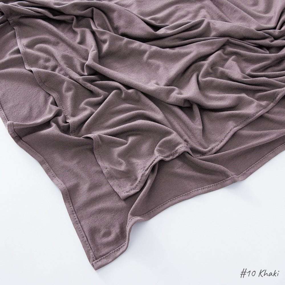 Malaysia Pure Color Modal Curling Mercerized Cotton Scarf - Sophinity