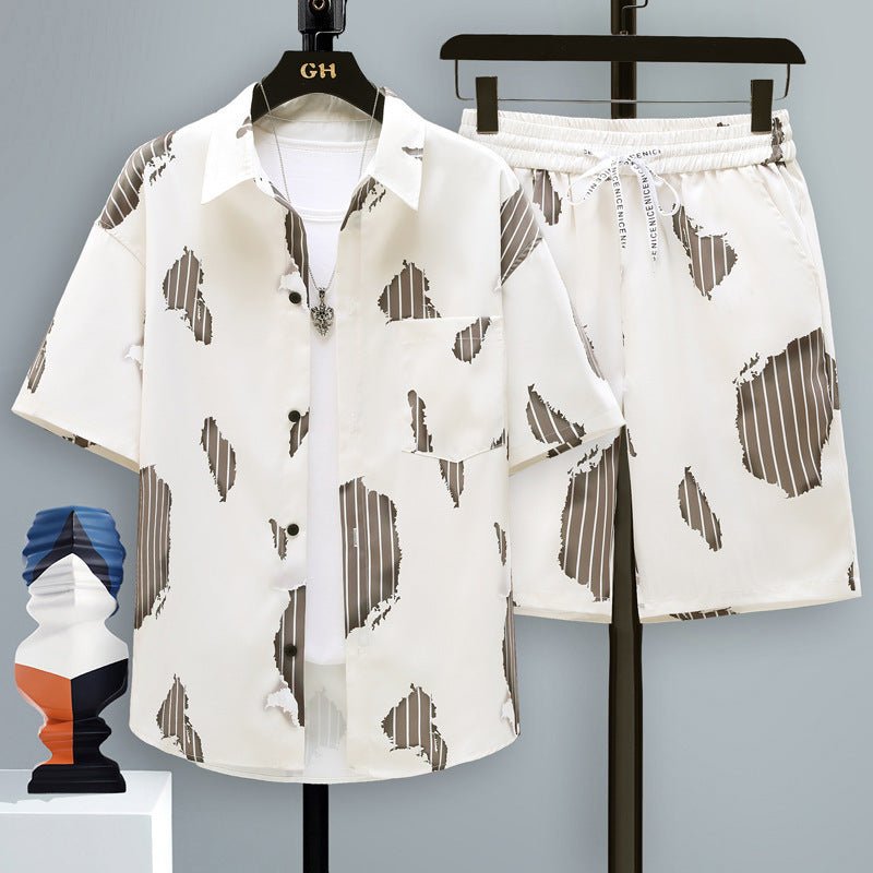Men's Casual Sports Cool Shorts Two - piece Set - Sophinity